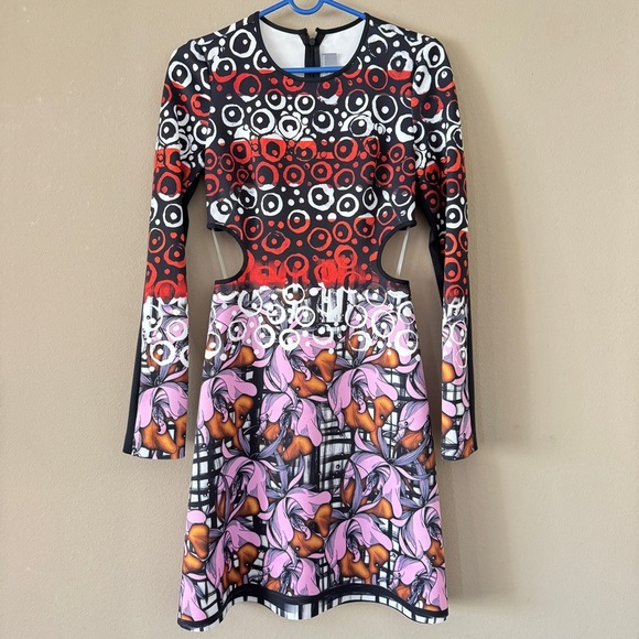 NWT Clover Canyon Floral Fields Cutout dress size S - Picture 1 of 7